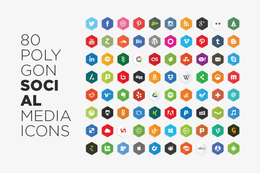 50+ Free High-Quality, Beautiful Social Media Icon Sets For Your